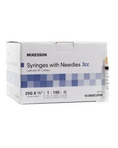 25g, 5/8" Needle - 3cc/3ml Syringe