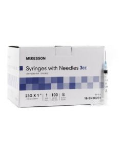 23g, 1" Needle - 3cc/3ml Syringe