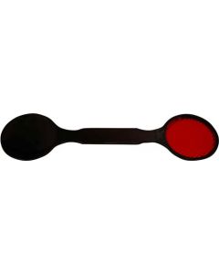 Long, Double Ended Occluder - Plain Black and Red Maddox