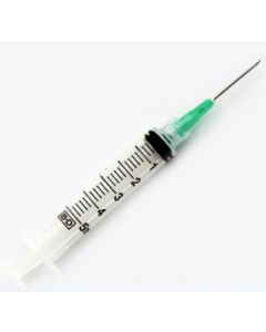 21g, 1" Needle - 5cc/5ml Syringe