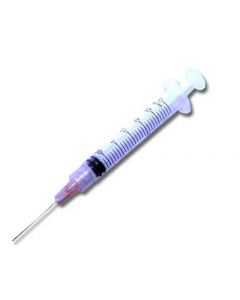 25g, 1" Needle - 3cc/3ml Syringe