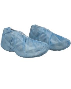 Medline shoe covers - nonskid, blue, size extra large