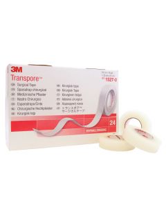 Transpore (Plastic) Tape - 0.5 Inch x 10 Yards, 3M