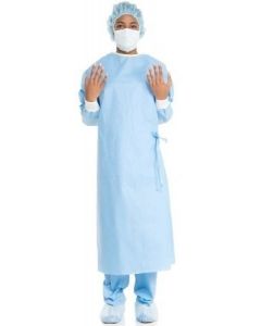 Halyard surgical gown - blue, size large