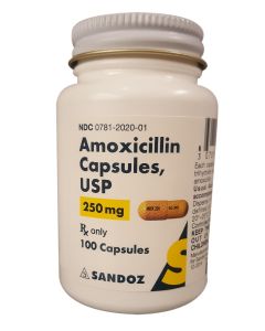 Amoxicillin 250mg - 100 Capsules