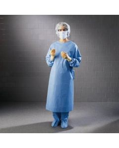 Halyard surgical gown - blue, size small