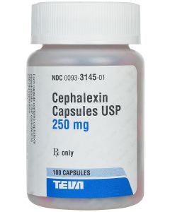 Cephalexin 250mg - 100 Capsules