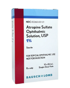 Atropine Sulfate Ophth Solution, USP 1%, 10 x 0.4 mL NDC 82260000101