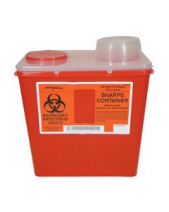 2 Gallon Red Container - Non-Locking Vertical Drop Chimney Lid