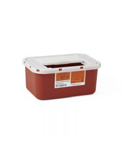 1 Gallon Red Container - Locking Flat Lid