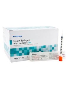 28g, 0.5" Insulin Needle - 1cc/1ml Syringe