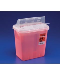 3 Gallon Translucent Red Container -  Locking Horizontal Lid