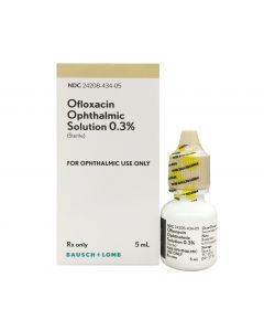 Ofloxacin Drop 0.3%, 5mL - Bausch & Lomb Seasonal Rx Specials